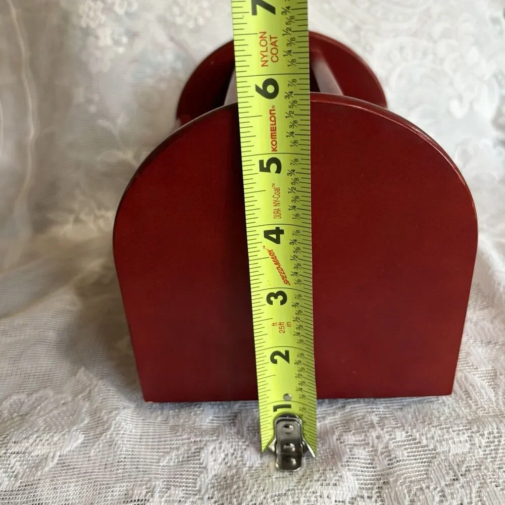 Vintage‎ Wooden Heart Cut-Out Napkin, Mail Holder 7” Lazy Susan Cottagecore